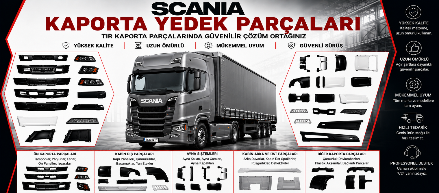 Scania Kaporta Yedek Parçaları